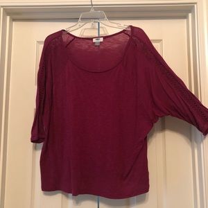 Women’s pink 3/4 sleeve top
